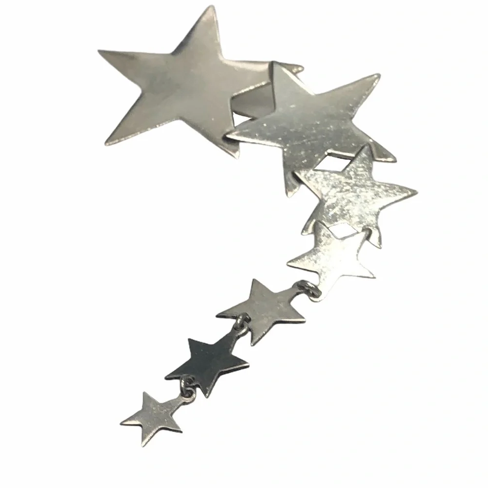 STERLING SILVER SHOOTING STARS STATEMENT BROOCH